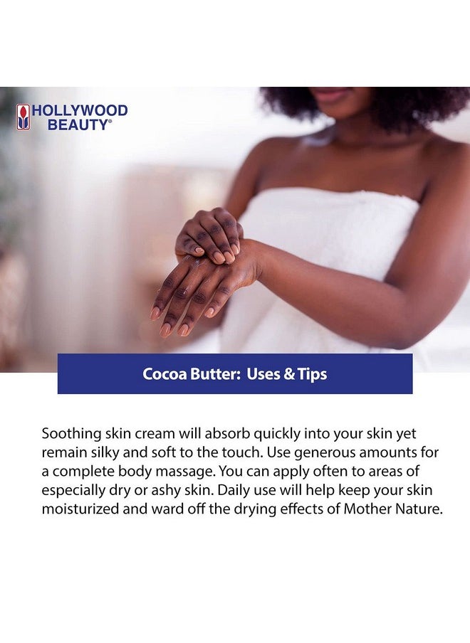 Hollywood Beauty Hollywood Beauty Cocoa Butter Skin Cream - 25 oz. - With Vitamin E - Enrich, Soothe, & Smooth Dry Skin  - Image 3