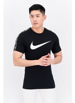 Nike Men Sportswear Fit Short Sleeves Training T-Shirt, Black  - Image 1