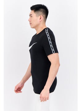Nike Men Sportswear Fit Short Sleeves Training T-Shirt, Black  - Image 2
