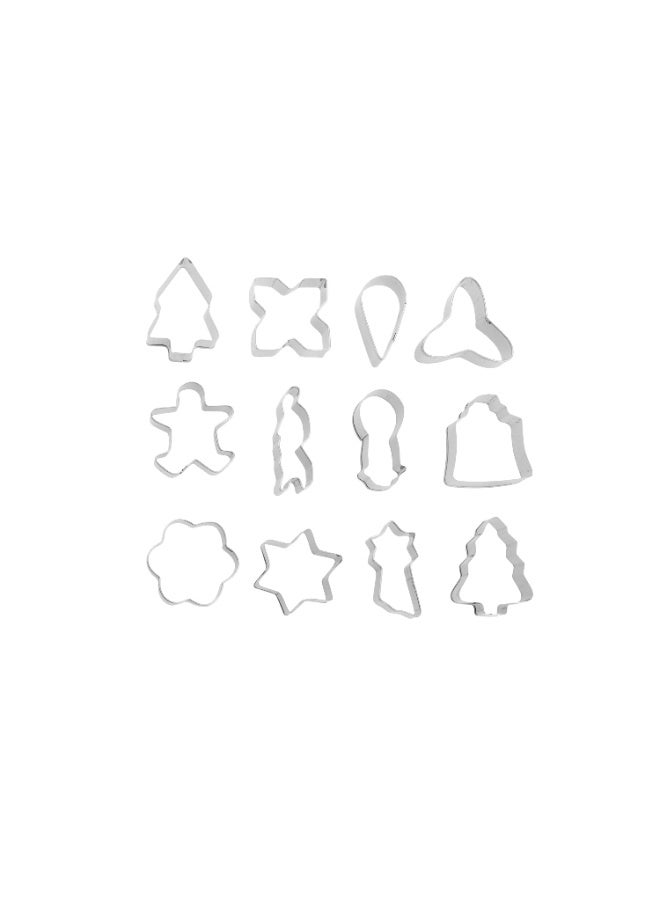 Hic Stainless steel cake and biscuit mold set, various shapes - Image 1