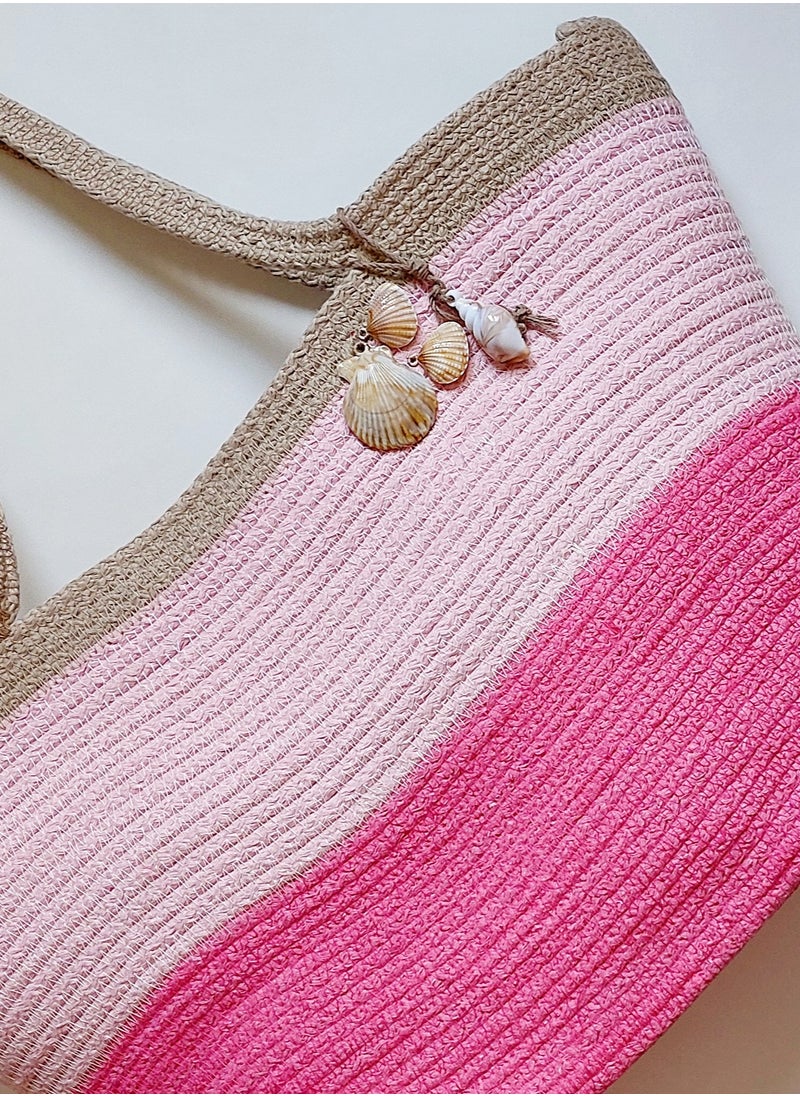 Generic - Bink cotton rope eco-friendly handmade beach bag - Image 1