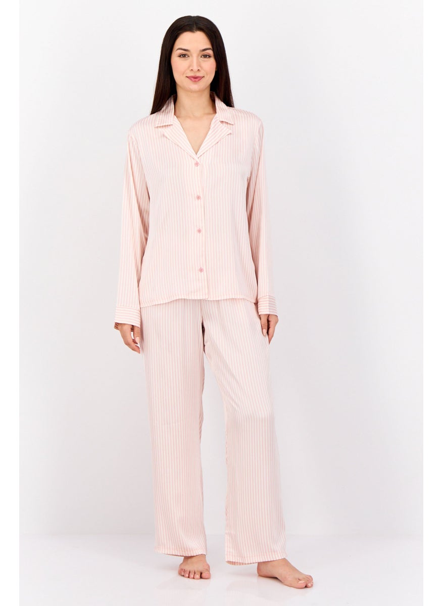 Nanette lepore - Women 2 Pcs Set Stripped Pajama, Multicolor - Image 1