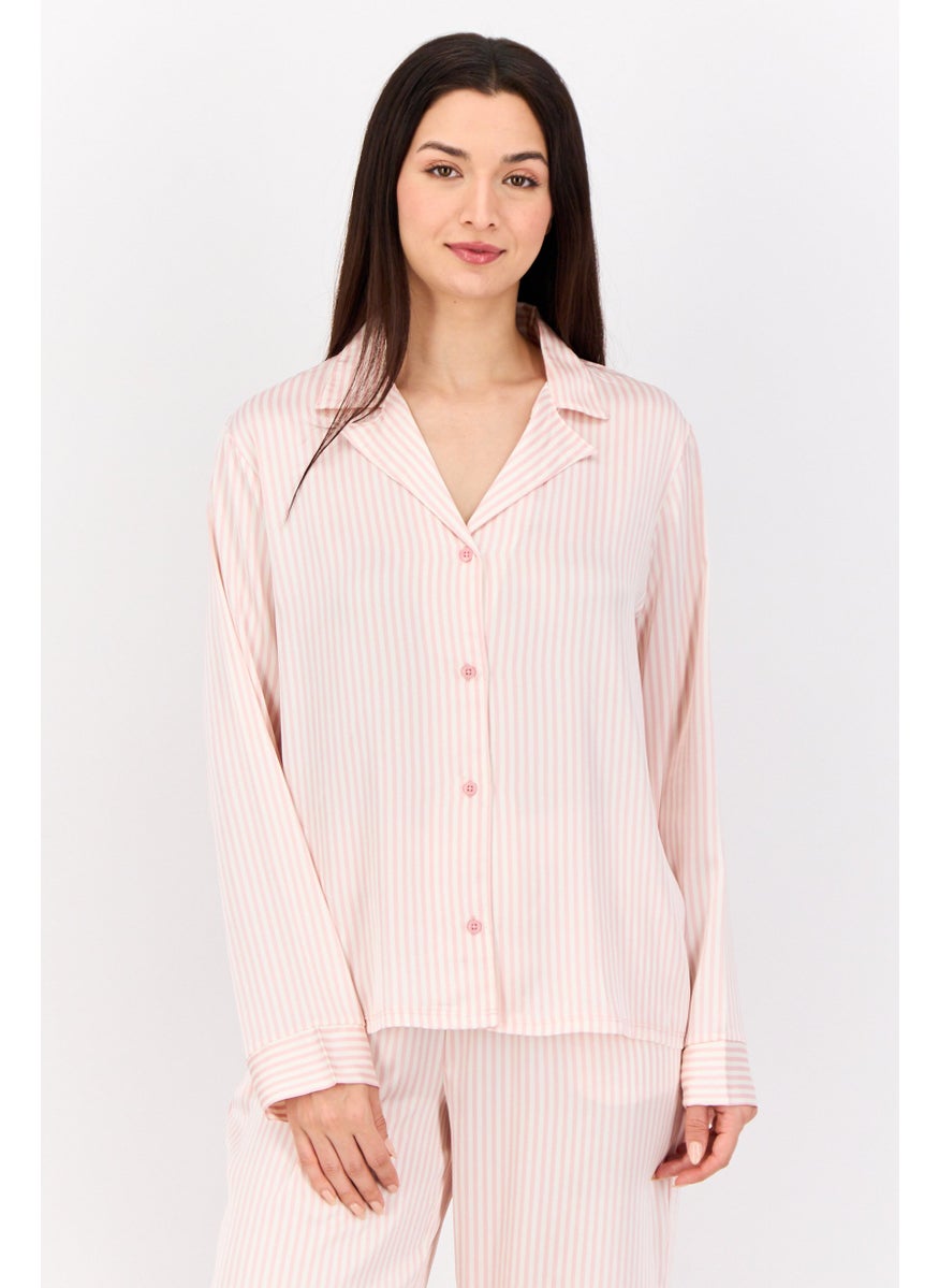 Nanette lepore - Women 2 Pcs Set Stripped Pajama, Multicolor - Image 1
