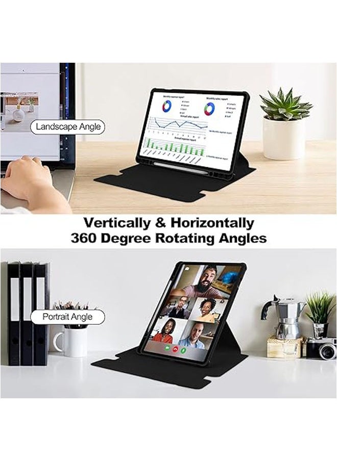 General - The case is compatible with Samsung Galaxy Tab A9 Plus/S9/S9FE/S9 Plus/S9FE Plus with detachable wireless keyboard and mouse for viewing multiple angles, automatic sleep/wake - Image 1