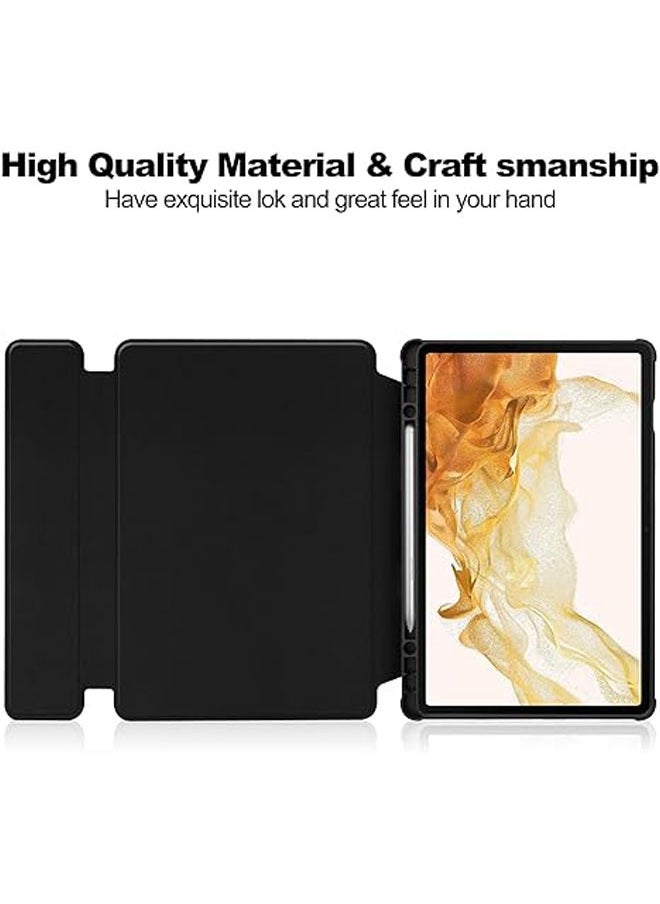 General - The case is compatible with Samsung Galaxy Tab A9 Plus/S9/S9FE/S9 Plus/S9FE Plus with detachable wireless keyboard and mouse for viewing multiple angles, automatic sleep/wake - Image 1