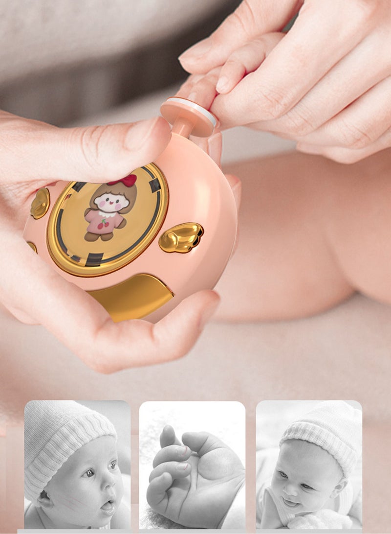 MissTiara مجموعة أدوات قص أظافر كهربائية آمنة للأطفال 8 في 1، أدوات للعناية بأظافر الأطفال مع 8 رؤوس طحن وتلميع مختلفة لكل من الأطفال والبالغين - Image 3