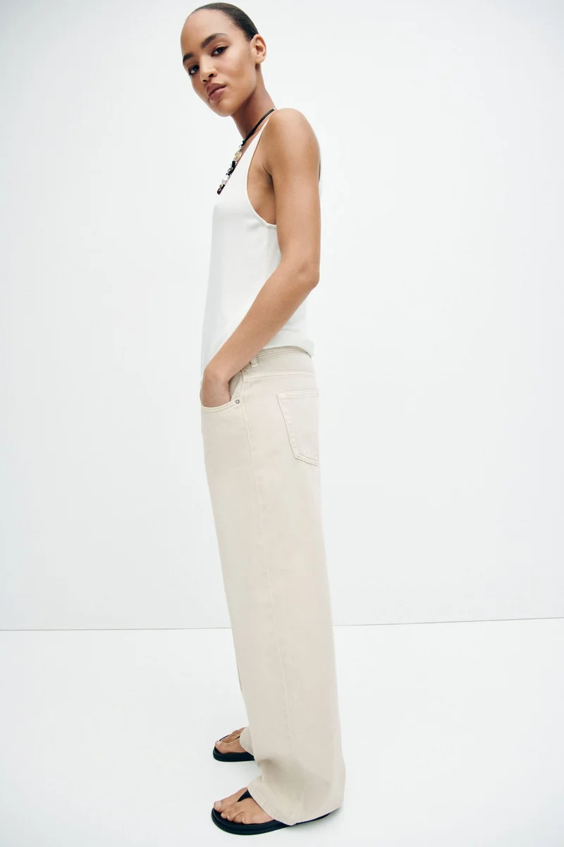 H&M  Baggy Regular Waist Jeans for Women | Best Price UAE