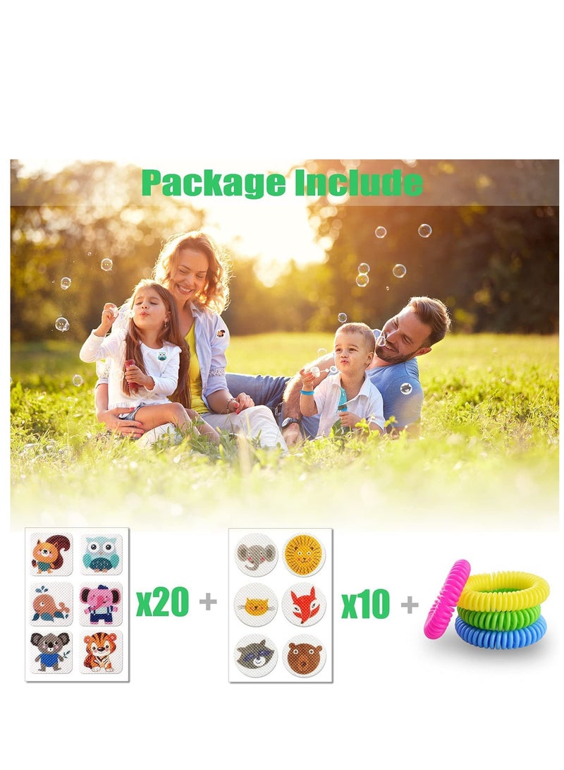 Zikra 180 Pack Mosquito Patches Stickers for Kids Adult Outdoor Indoor Travel, Natural Plant Based Ingredients Repellent Bracelets - Image 2