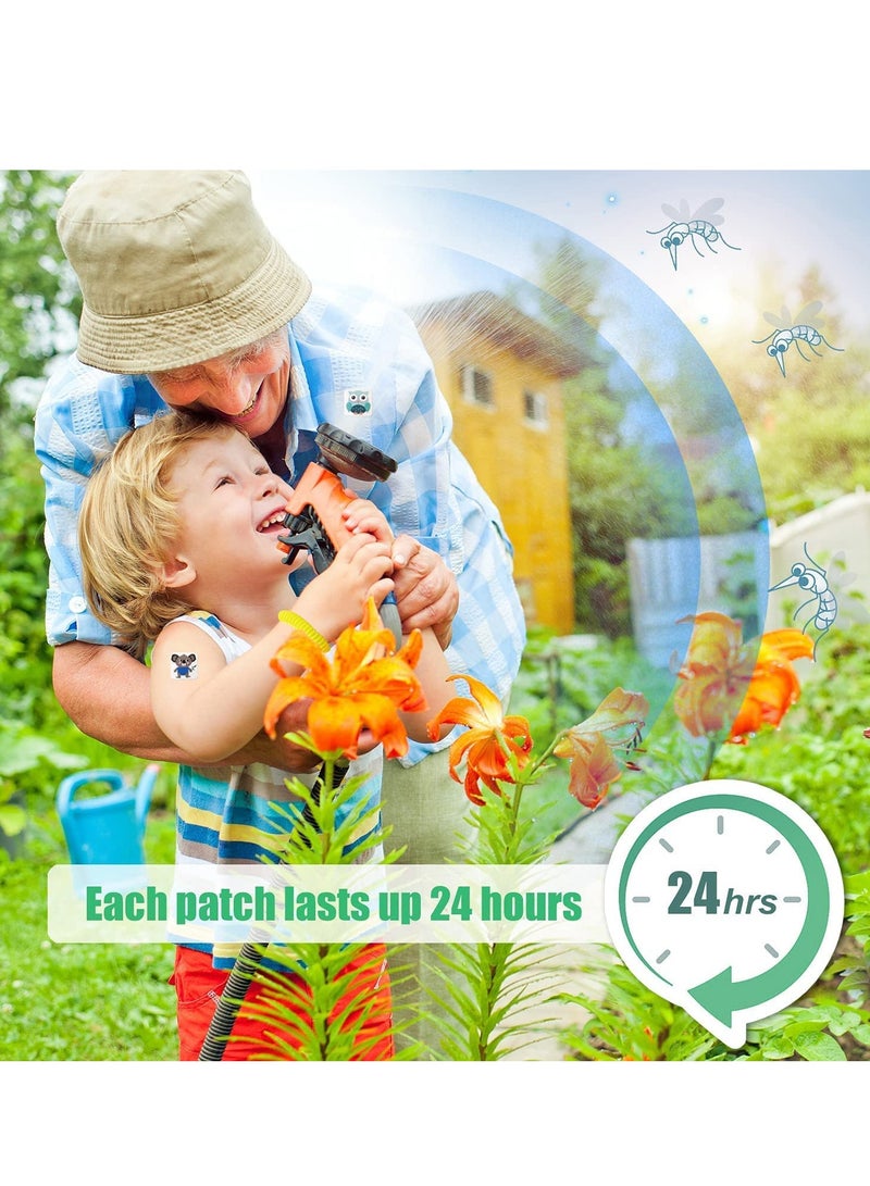 Zikra 180 Pack Mosquito Patches Stickers for Kids Adult Outdoor Indoor Travel, Natural Plant Based Ingredients Repellent Bracelets - Image 3