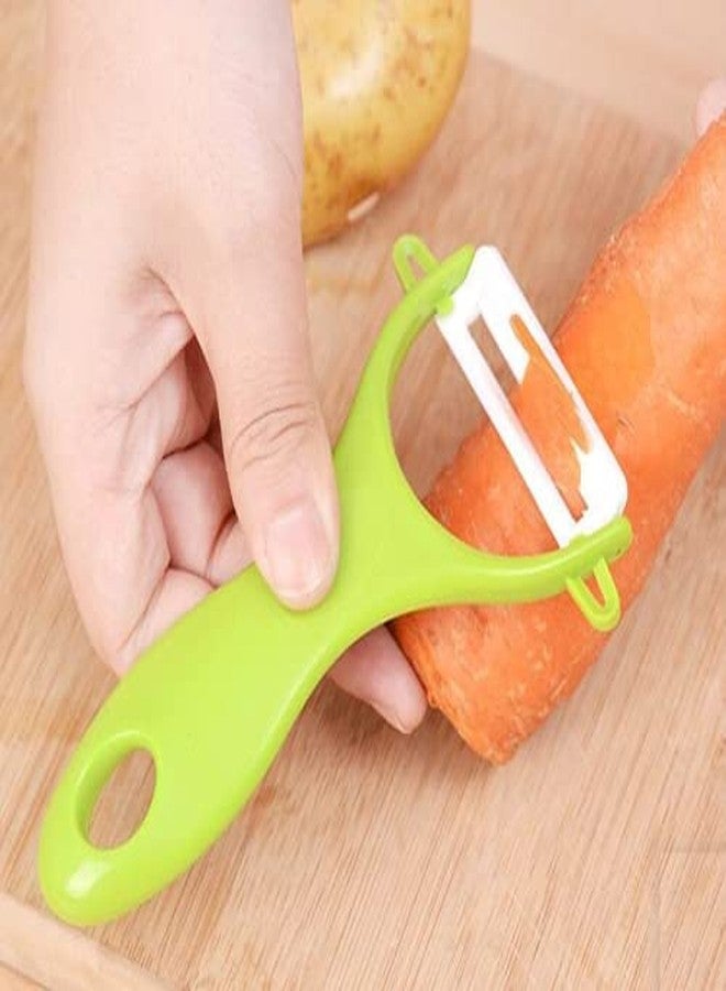 HLLMX 4 PCS Ceramic Peeler Vegetable And Fruit Peeler Potato Peeler Cucumber Peeler Apple Peeler For Kitchen Family Trips - Image 5