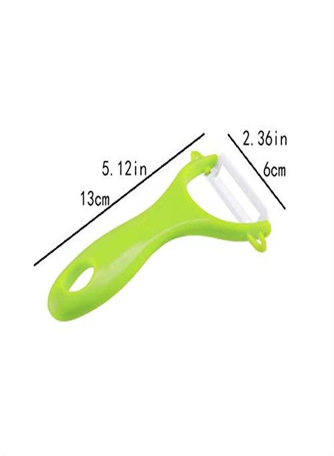 HLLMX 4 PCS Ceramic Peeler Vegetable And Fruit Peeler Potato Peeler Cucumber Peeler Apple Peeler For Kitchen Family Trips - Image 2