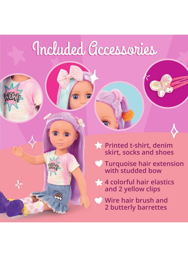 Glitter Girls - Luma 14Inch Posable Doll With Hair Extension & Pink Hair Bow Hair Clips And Colorful Outfit Toys Clothes And Accessories For Kids Ages 3 And Up - Image 1