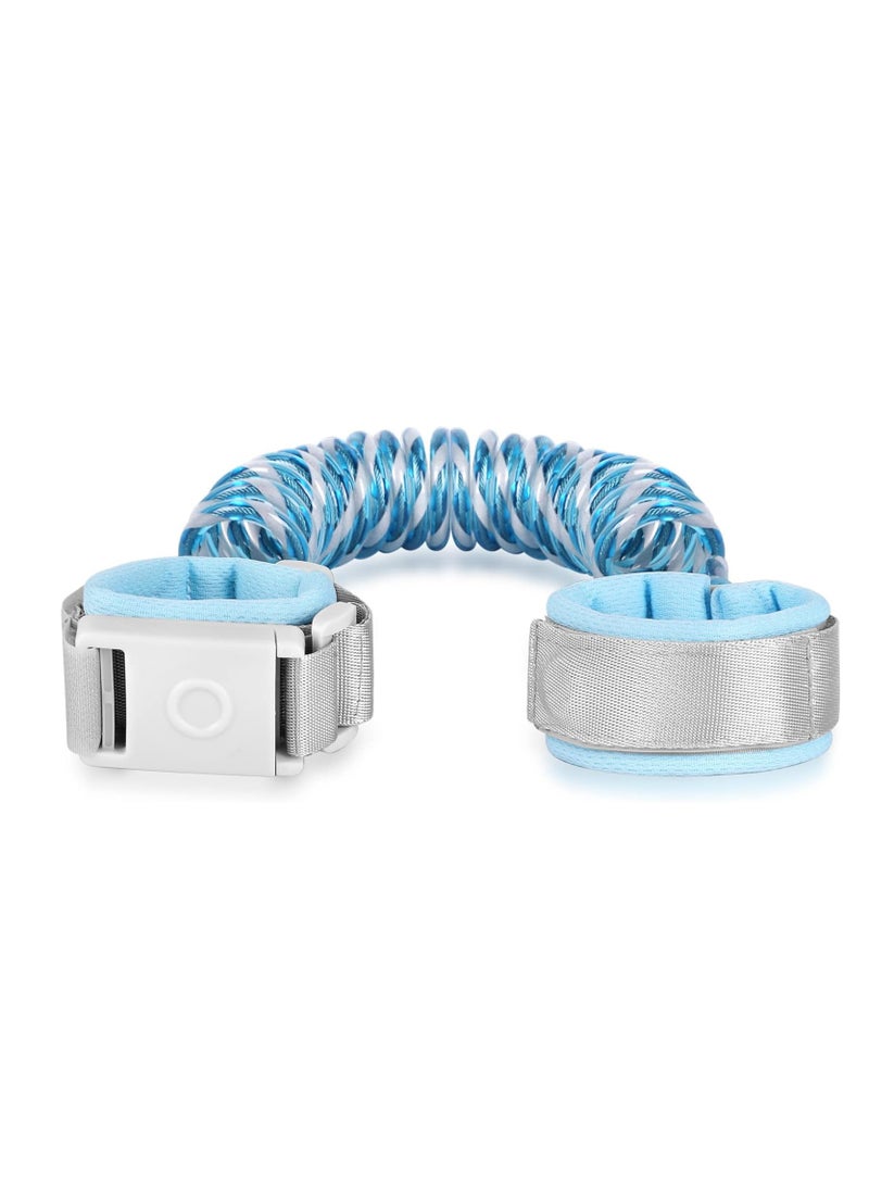 ECVV Baby Leash with Magnetic Unlock Design (6.56ft) Blue Child Anti Lost Wrist Link Safety Toddler Wrist Leash with Reflective Strap Kid Leashes Harness  - Image 1