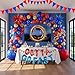 yeewaka Red Blue Gold Hedgehog Birthday Party Decorations with Letter Lightning foil balloons Banner background backdrop for kid video game Cartoon Movies Super hero themed birthday gamer party decor - Image 3
