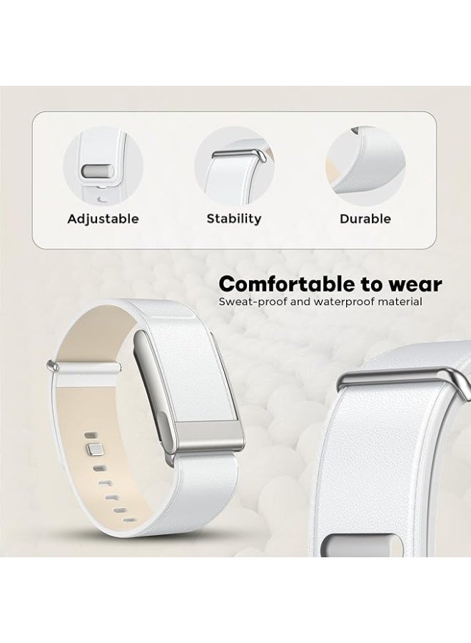 Dado Luxe Tapered Leather Replacement Band Compatible with WHOOP 5.0, One, Peak, and Life Fitness Tracker – Durable & Comfortable | Not for Whoop Gen 4 - Image 3