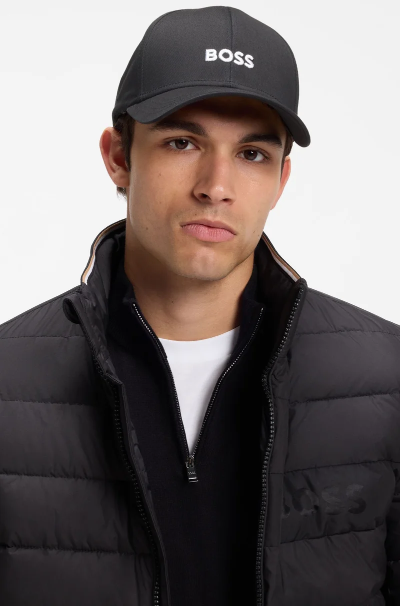BOSS Black Cotton-twill cap with embroidered logo for Men | Best Price UAE