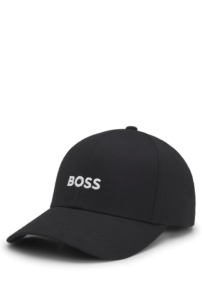 BOSS Cotton-twill cap with embroidered logo