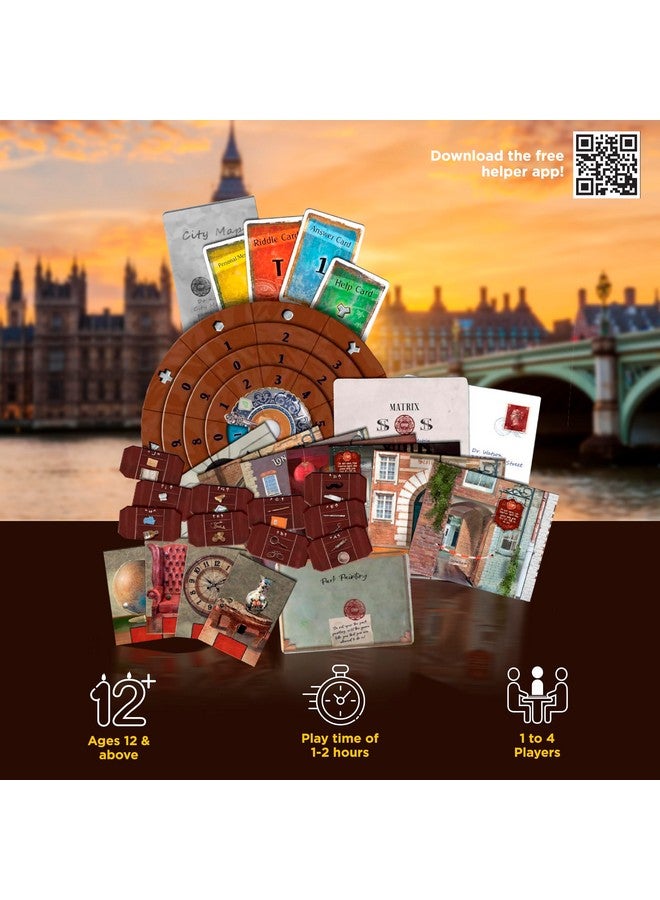 Thames & Kosmos EXIT: اللعبة - اختفاء شيرلوك هولمز | غرفة الهروب | الألغاز | ألعاب تعاونية | لعبة غموض | لندن | كوسموس | مناسبة للعائلة | 1-4 لاعبين - Image 2