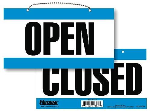 Headline Sign 9384 Double-Sided Open/Closed Sign, 6 Inches by 11 Inches, Made in USA - Image 2