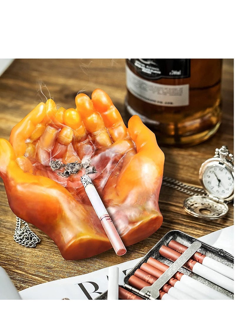 سيوسي قالب سيليكون من الراتينج ، حامل مصباح للإيبوكسي ، قالب نخيل ثنائي اليد ، صب على شكل لحمل المجوهرات / تخزين حلية ، منفضة سجائر ، إبداع فني ، ديكور منزلي مشغولات مصنوعة من الطين - Image 2