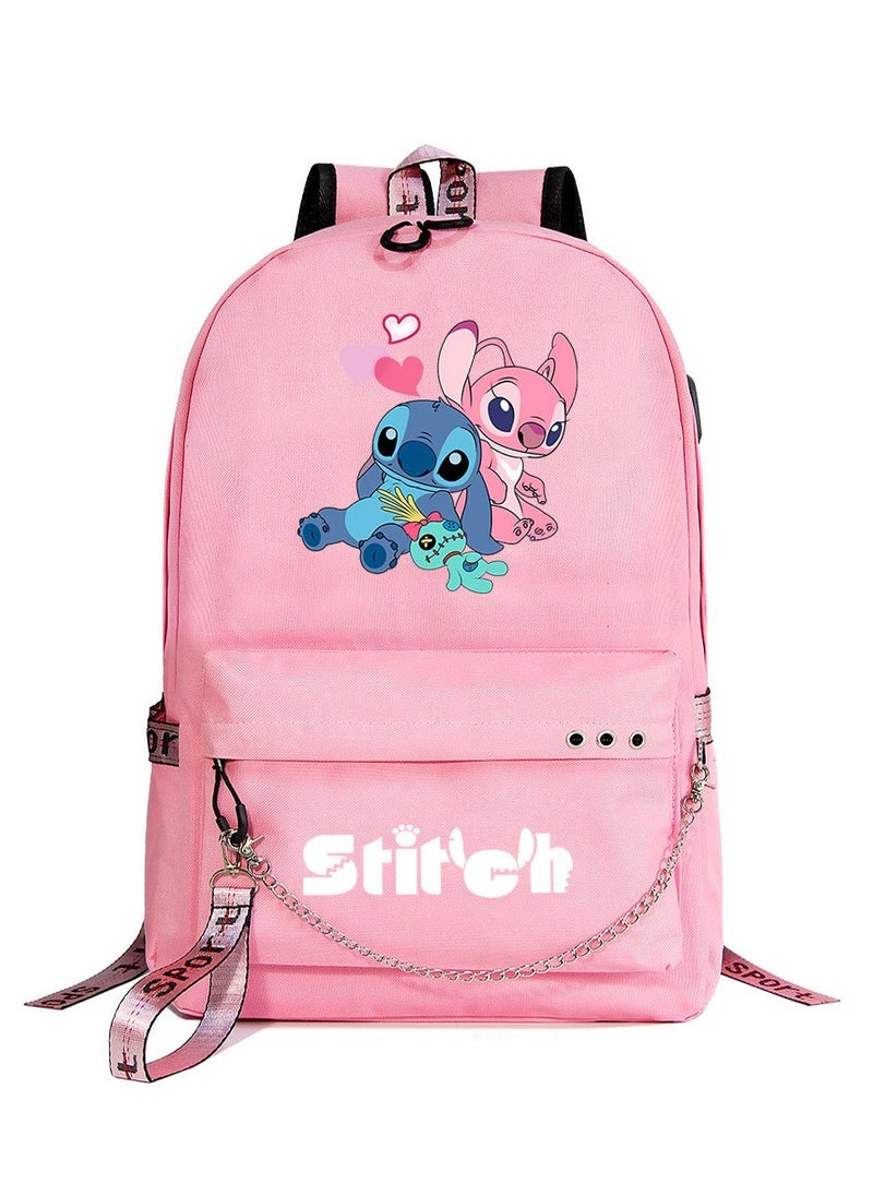 STITCH Stitch Printed Youth Casual Woven Strap Backpack 