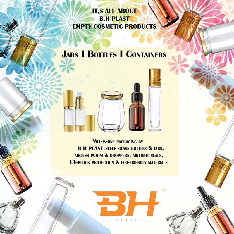 BH PLAST BH PLAST 15 Grams lipbalm Jars Empty Small for DIY Cosmetic LIPBALMSLip Scrubs BODYBUTTER PackagingPack of 20  - Image 5