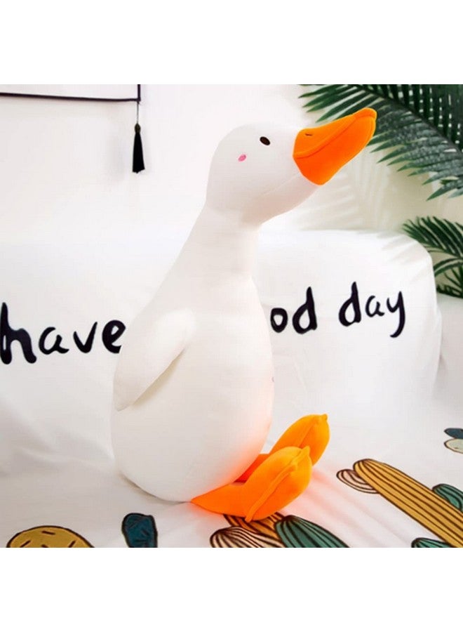 OUKEYI White Swan Stuffed Animal, Funny Duck Plush Doll, Soft Pillow Cushion Cute Goose Plush Toy Stuffed Animals Toy Gifts For Kids (65 Cm/25.6 Inch - Image 1