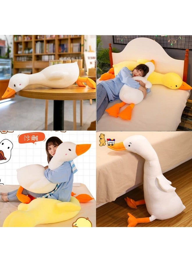 OUKEYI White Swan Stuffed Animal, Funny Duck Plush Doll, Soft Pillow Cushion Cute Goose Plush Toy Stuffed Animals Toy Gifts For Kids (65 Cm/25.6 Inch - Image 4