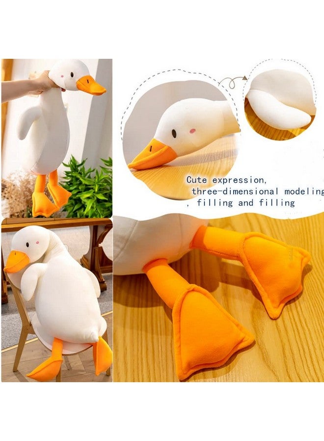 OUKEYI White Swan Stuffed Animal, Funny Duck Plush Doll, Soft Pillow Cushion Cute Goose Plush Toy Stuffed Animals Toy Gifts For Kids (65 Cm/25.6 Inch - Image 3