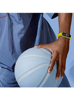 VITION Xiaomi mi Band 6/mi Band 5 Strap Silicone Watch Band Smartwatch Wristband Replacement Bracelet Yellow  - Image 3