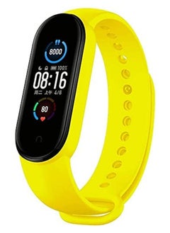 VITION Xiaomi mi Band 6/mi Band 5 Strap Silicone Watch Band Smartwatch Wristband Replacement Bracelet Yellow  - Image 1