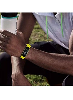 VITION Xiaomi mi Band 6/mi Band 5 Strap Silicone Watch Band Smartwatch Wristband Replacement Bracelet Yellow  - Image 2