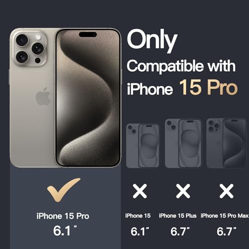 ZedGear for iPhone 15 Pro Case Cover Compatible with Magsafe Anti Yellow Silicone Clear Shockproof Scratch Resistant Protective Phone Soft Silicone Slim Cover for iPhone 15 Pro (Transparent) - Image 2