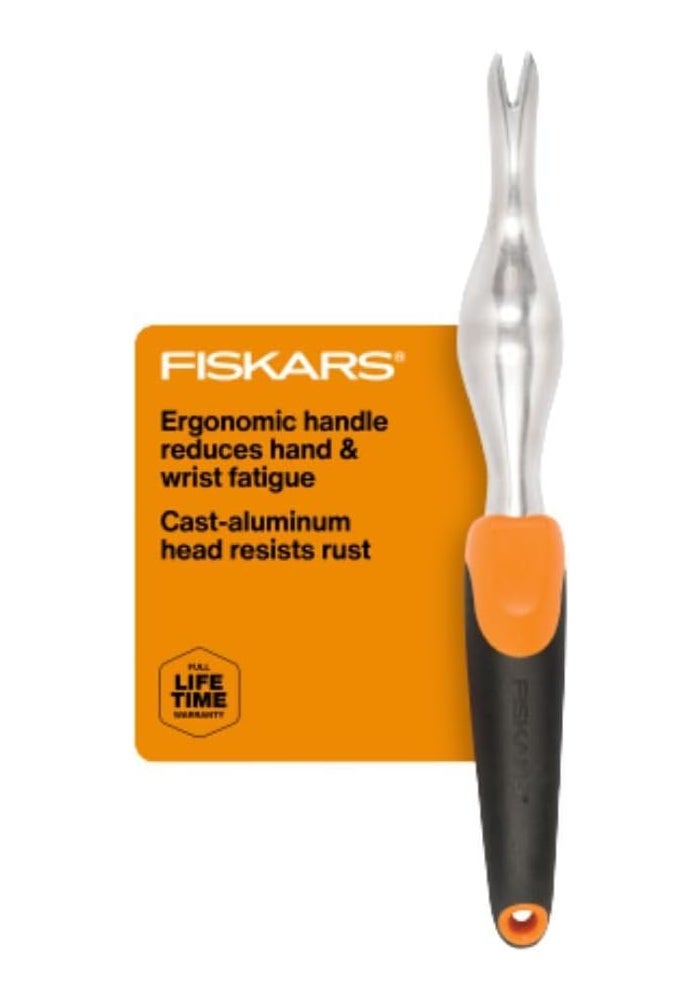 Fiskars Ergo Scratch Trowel Garden Tool - Ergonomic Aluminum Hand Trowel for Gardening - Image 1