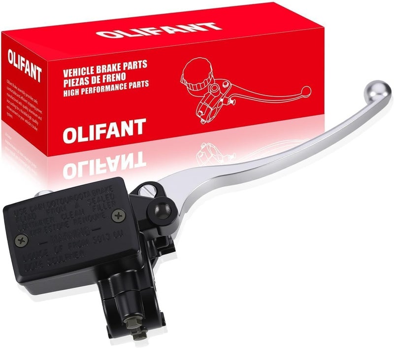 OLIFANT Front Brake Master Cylinder Handle for Honda ATV FourTrax 300/Foreman 450 500 400/Rancher 350 Recon 250/Rincon 650/400ex 300ex 250ex Silver - Image 1