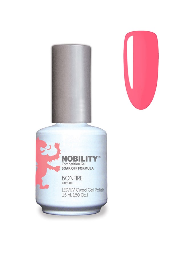 Lechat Gel Nail Polish 15 ml, Long Lasting, Chip Resistant, Requires Drying Under UV Led Lamp Bonfire Nbgp119