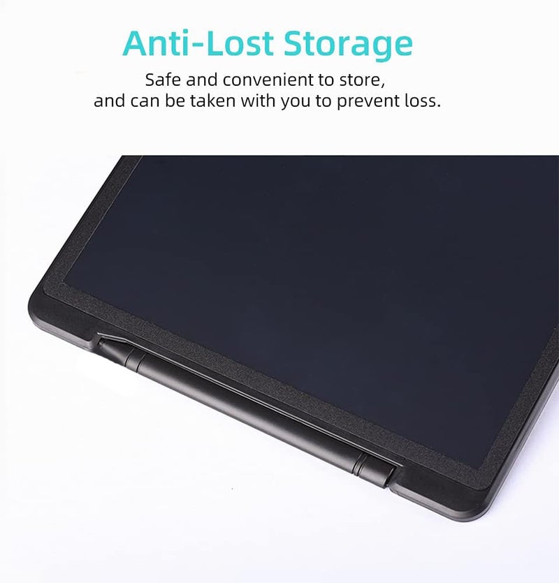 HUIOP LCD Writing Tablet, 12 inç LCD Yazma Tableti Elektronik Dijital Çizim Tahtası Silinebilir Yazı Pad Renkli Ekran Tek Tıkla Silme Düğmesi ile Çocuk Yetişkinler için Hediye Ev Ofis Okul - Image 5