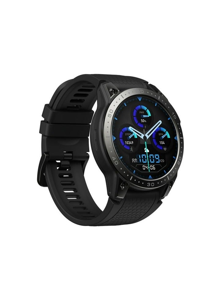 زيبليز ساعة زيبليز Ares 3 Pro  تصميم عصري يجمع بين الأناقة والمتانة، لتكون رفيقك المثالي في كل يوم مواصفات رياضية متطورة مع مستشعرات دقيقة لمراقبة صحتك وأدائك بطارية طويلة العمر تدوم حتى 10 أيام، مع تجربة ذكية عبر شاشة ملونة وحواف دائرية لون اسود - Image 2