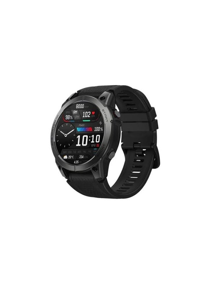 زيبليز ساعة زيبليز Ares 3 Pro  تصميم عصري يجمع بين الأناقة والمتانة، لتكون رفيقك المثالي في كل يوم مواصفات رياضية متطورة مع مستشعرات دقيقة لمراقبة صحتك وأدائك بطارية طويلة العمر تدوم حتى 10 أيام، مع تجربة ذكية عبر شاشة ملونة وحواف دائرية لون اسود - Image 3