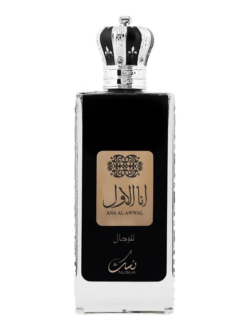 Nusuk Ana Al Awwal Eau De Parfum Spray, 100ml (Men) - pzsku/ZBAA1E1FBBEC0F1241DEDZ/45/_/1732210290/82ac5c5e-3a1b-486c-b9d9-128b8ac63bd4