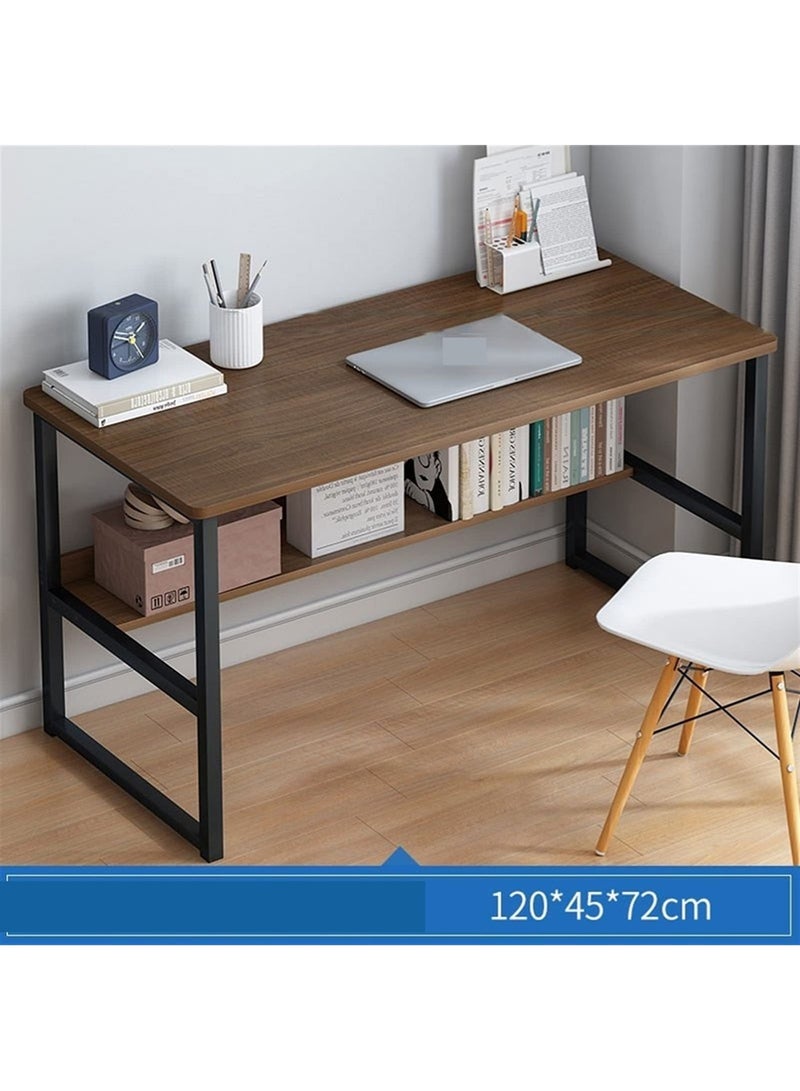 Modern Design Computer Desk for Writing and Studying with Bookshelf 120 x 45 x 72 cm