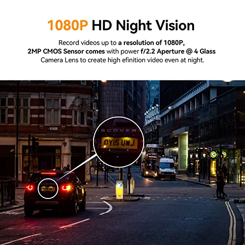 DDPAI Mini Pro Dash Cam, with Wi-Fi 1296P Dash Camera, Emergency Accident Lock, 140 Wide Angle, Car DVR Dashboard Camera with G-Sensor, WDR, Built-in Super Capacitor, SD Card Upto 1TB Supported - Image 3