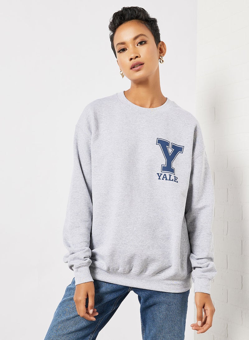 Daisy Street Yale Graphic Sweatshirt  - Image 1