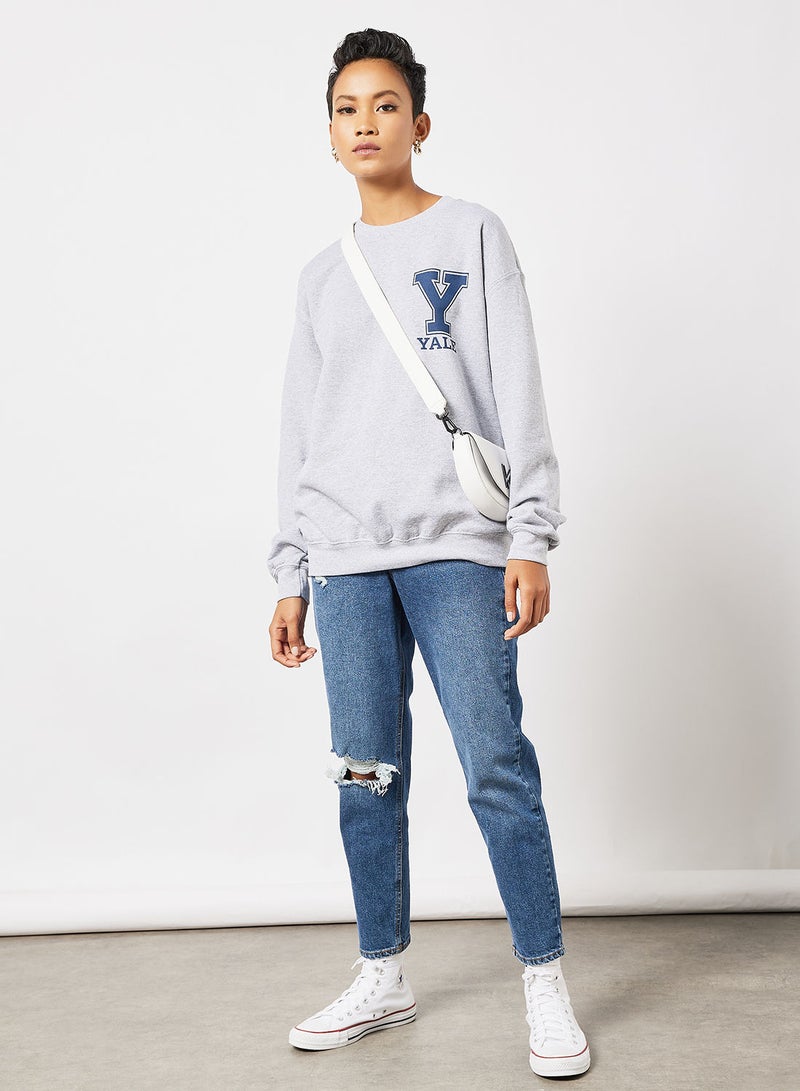 Daisy Street Yale Graphic Sweatshirt  - Image 4