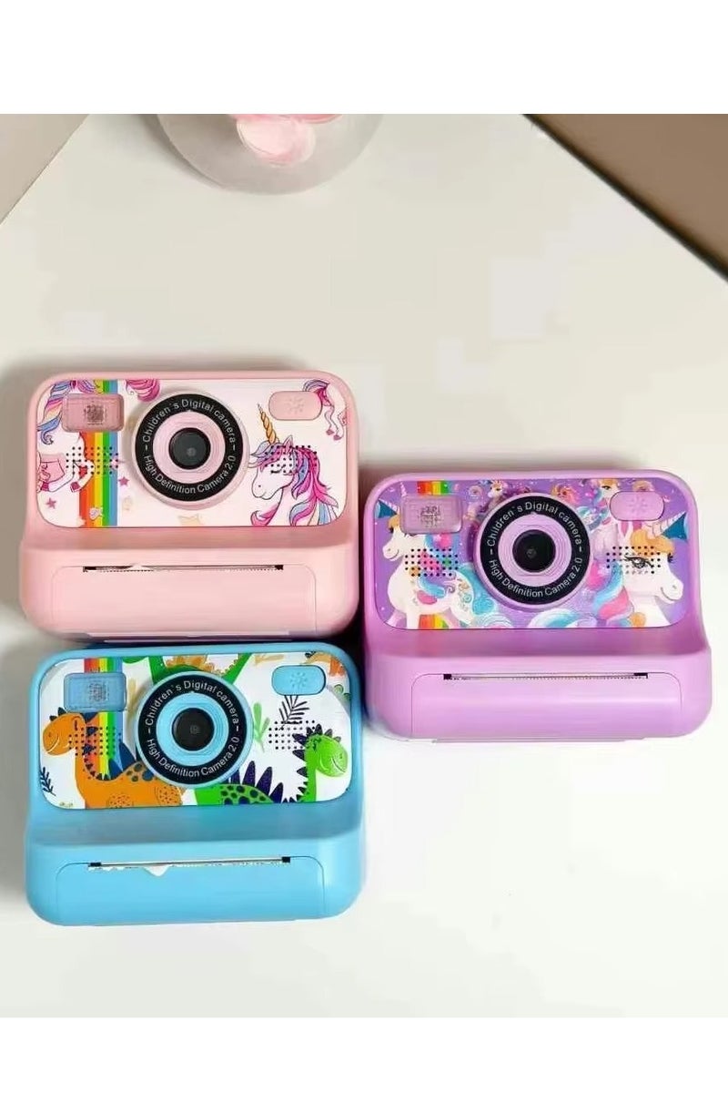 Generic Children's Camera With Printing Can Shoot Children's Gift Mini Toy Camera Photos Video Digital Instant Camera - Image 2