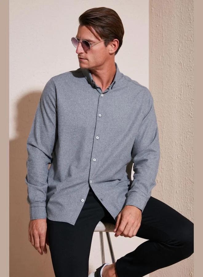 Buratti  Buratti Cotton Regular Fit Button-Down Collar Winter Shirt Men's SHIRT CF24W127079 for Men | Best Price UAE