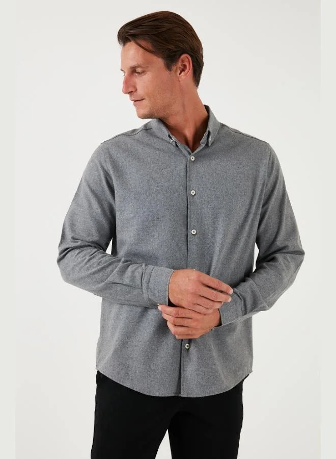 Buratti Cotton Regular Fit Button-Down Collar Winter Shirt Men's SHIRT CF24W127079