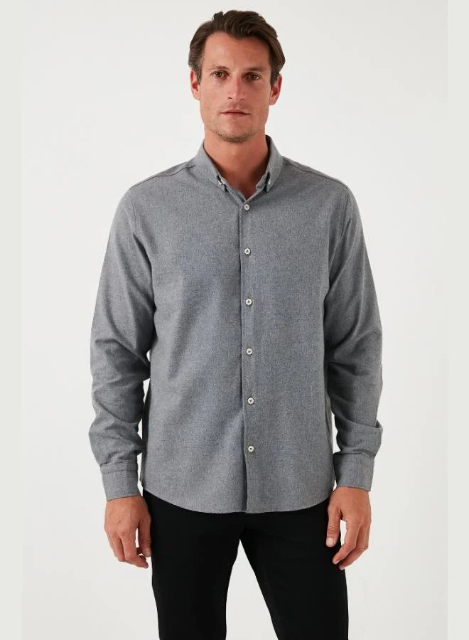 Buratti  Buratti Cotton Regular Fit Button-Down Collar Winter Shirt Men's SHIRT CF24W127079 for Men | Best Price UAE