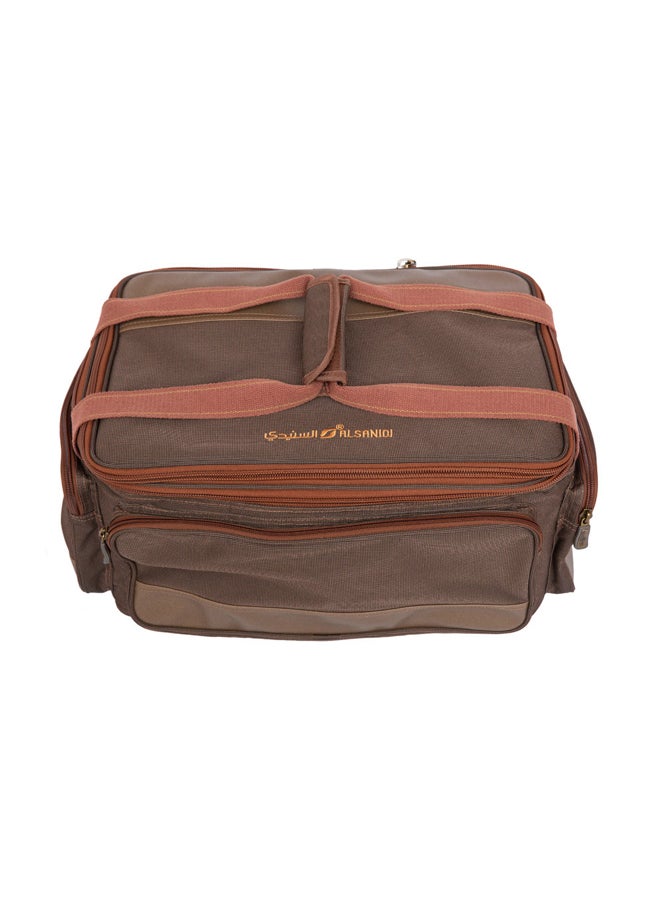 AL SANIDI Al-Dahna bag for trips, Camping bag, Coffee Brown, Size 45*31*26Cm  - Image 1