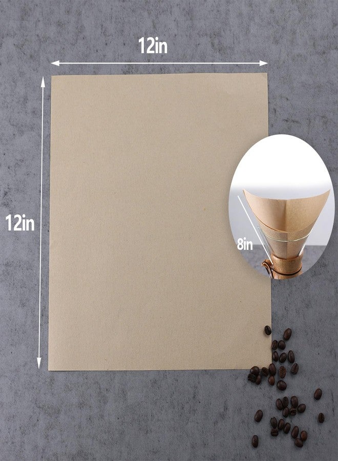 Lukdin 200-Pack Unbleached Cone Coffee Filters – Pre-Folded, Extra Thick Natural Paper for Smooth Brew, Fits All Pour-Over Brewers - Image 2